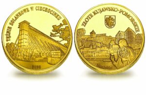 Medal pamiątkowy z Limitowanej Kolekcji Złotej Polski: Tężnie w Ciechocinku SPL_010