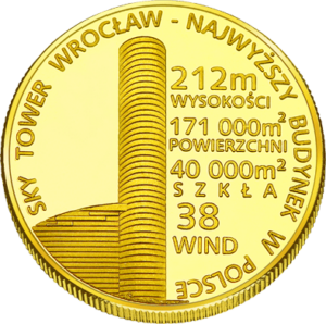 Medal Sky Tower Wrocław Liczby 294