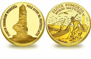 Medal pamiątkowy z Limitowanej Kolekcji Złotej Polski: Pomnik Obrońców Wybrzeża SPL_028