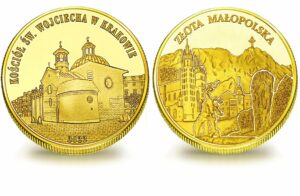 Medal pamiątkowy z Limitowanej Kolekcji Złotej Polski: Kościół Św. Wojciecha w Krakowie SPL_033