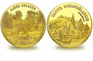 Medal pamiątkowy z Limitowanej Kolekcji Złotej Polski: Zamek Bolczów SPL_039
