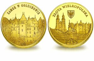 Medal pamiątkowy z Limitowanej Kolekcji Złotej Polski: Zamek w Gołuchowie SPL_042